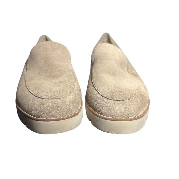Vionic Kinsley Suede Slip-On Loafers Beige Women’s 8.5 Wide Comfort Shoes - Picture 2 of 9
